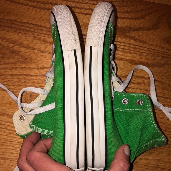 amazon green converse high tops